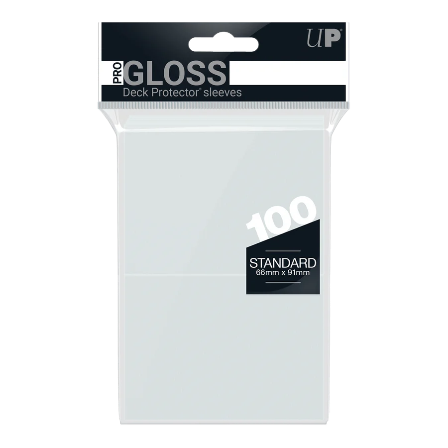 Ultra Pro 100ct Pro-Gloss Standard Deck Protector Sleeves Clear