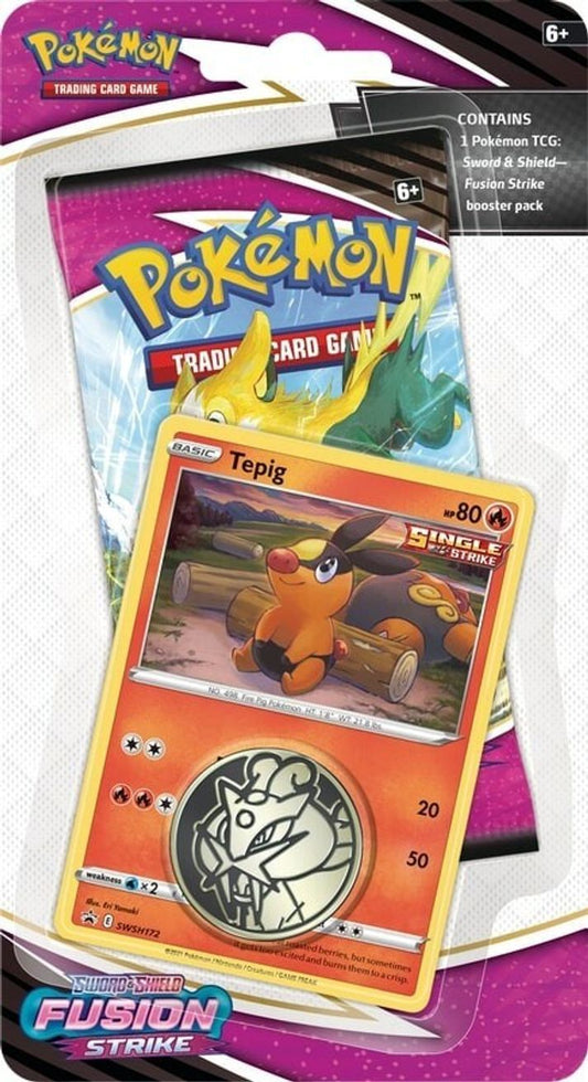 Pokemon TCG - Fusion Strike Single Pack Blister Tepig - SWSH08