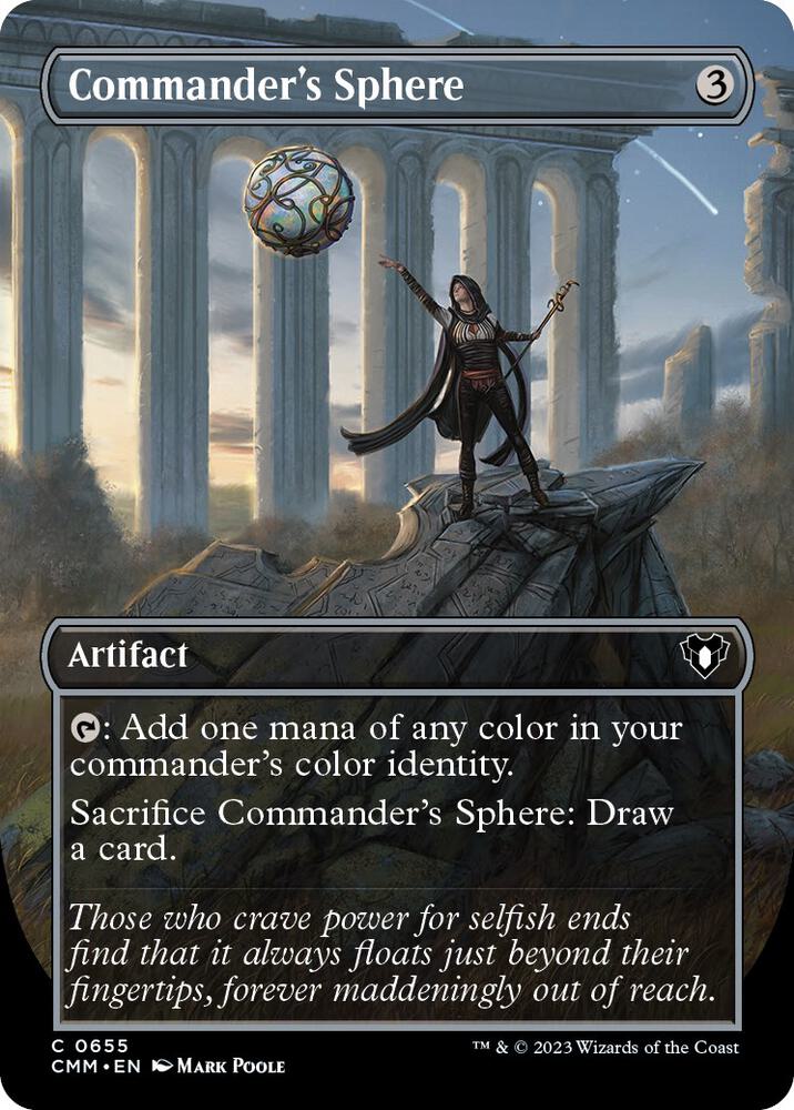 Magic The Gathering: Commander's Sphere #655 (CMM) (Borderless) NM