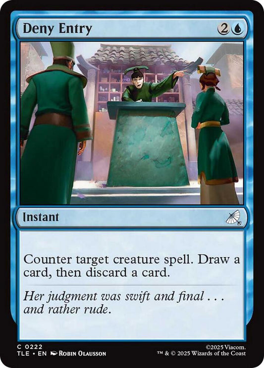Magic The Gathering: Deny Entry #222 (TLA) Eternal-Legal (Foil) NM