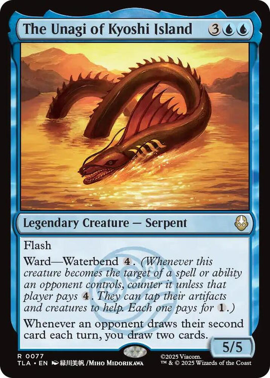 Magic The Gathering: The Unagi of Kyoshi Island #77 (TLA) (Foil) NM