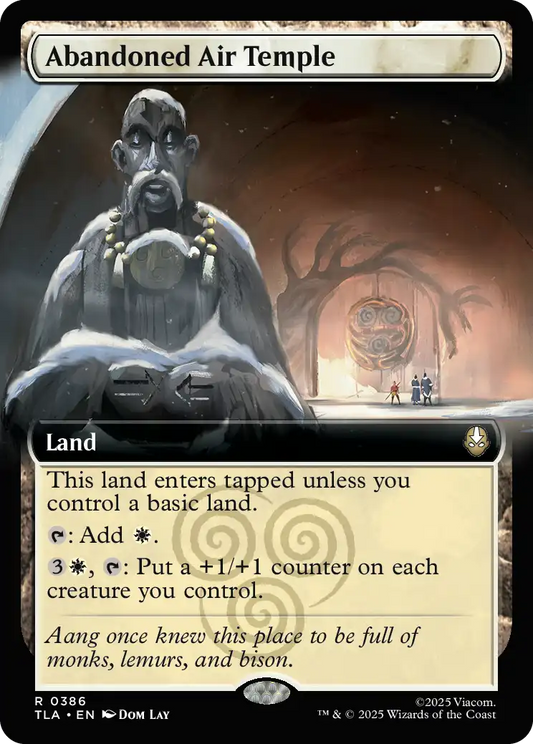 Magic The Gathering: Abandoned Air Temple #386 (TLA) (Extended Art) NM