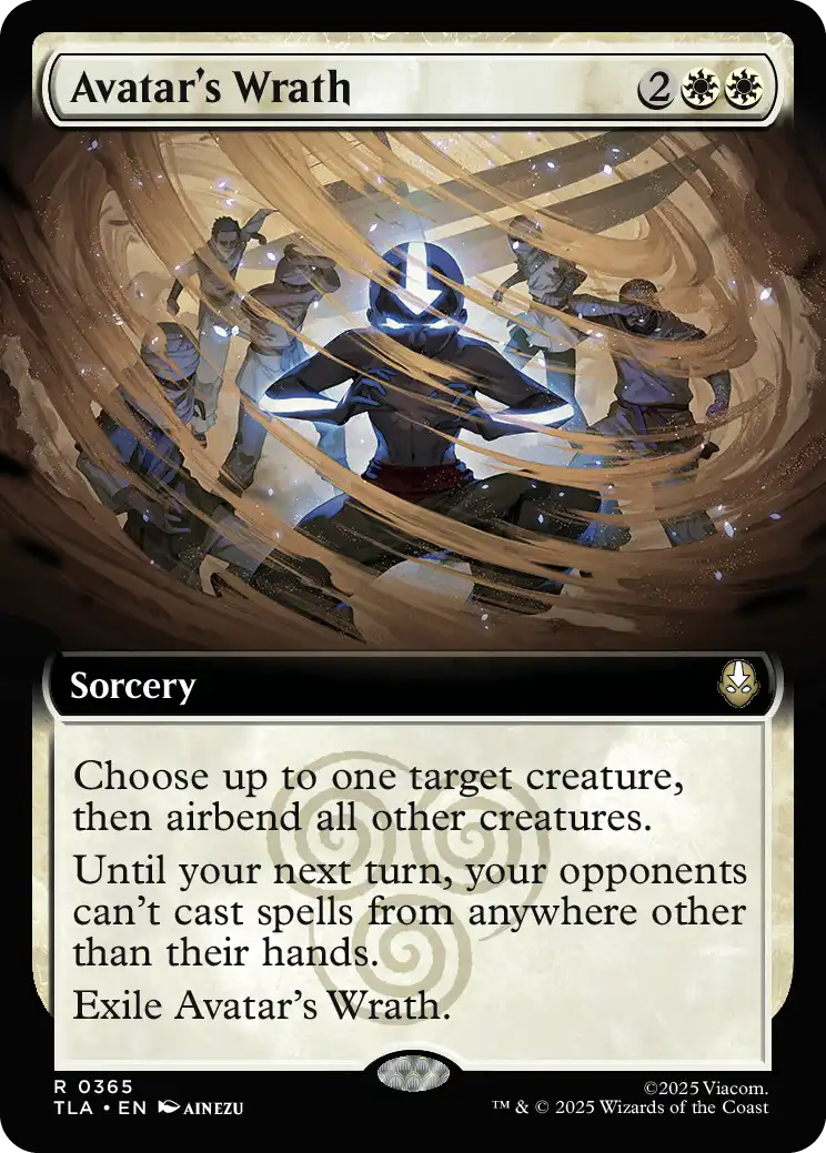 Magic The Gathering: Avatar's Wrath #365 (TLA) (Extended Art Foil) NM