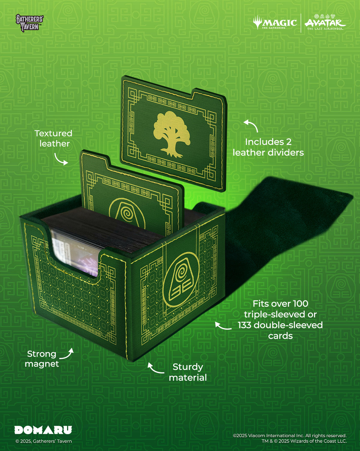 Gatherers Tavern DOMARU Avatar The Last Airbender Deck Box - Earth