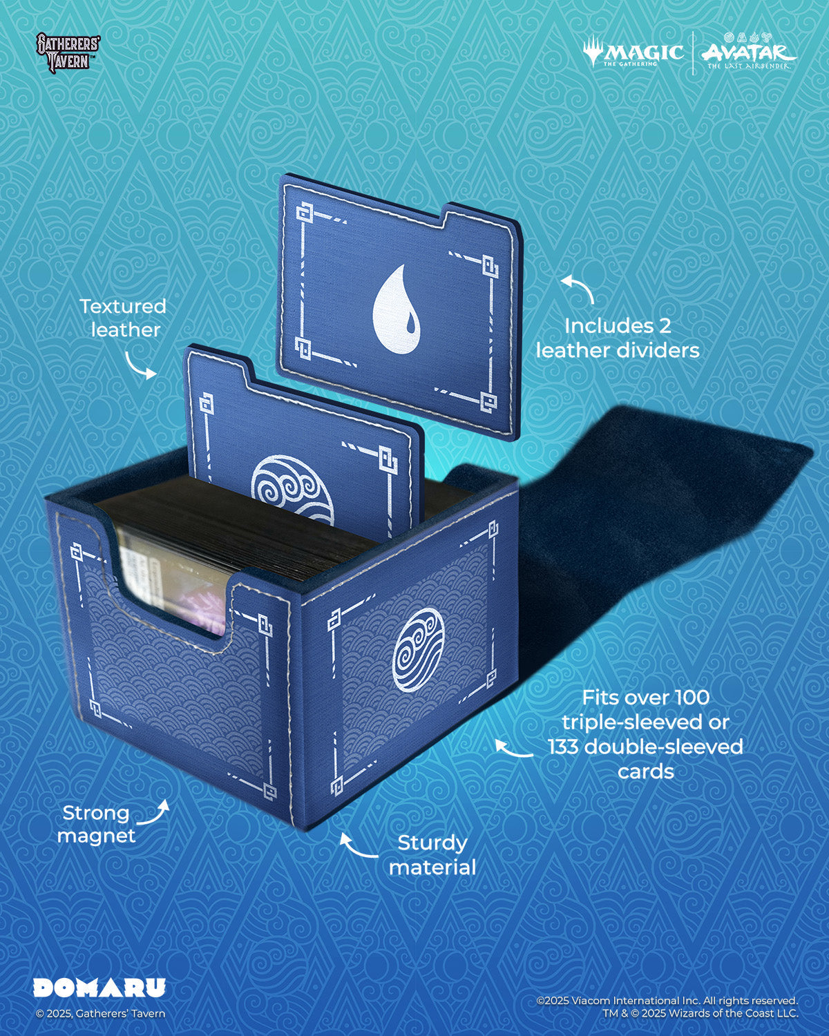 Gatherers Tavern DOMARU Avatar The Last Airbender Deck Box - Water