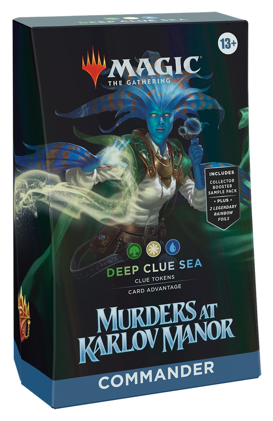 Magic The Gathering Murders at Karlov Manor Commander Deck Deep Clue Sea