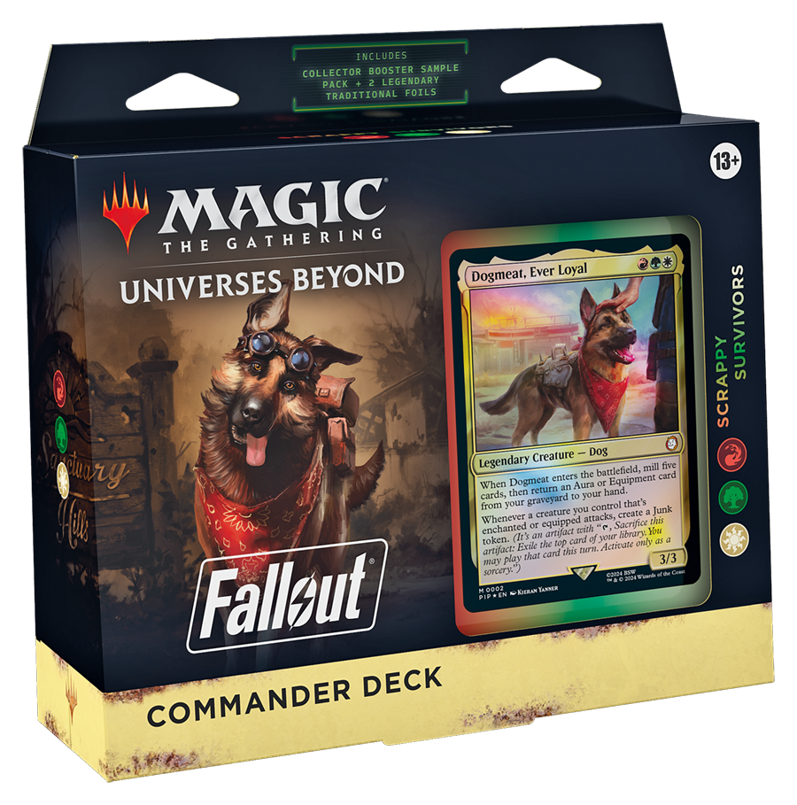 Magic The Gathering Universes Beyond Fallout Commander Deck Scrappy Survivors