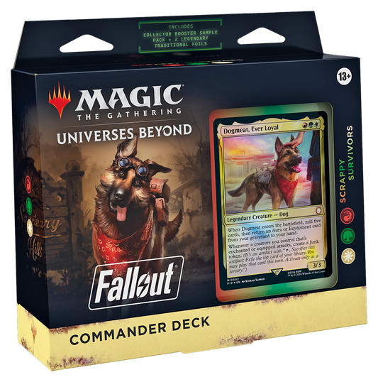 Magic The Gathering Universes Beyond Fallout Commander Deck Scrappy Survivors