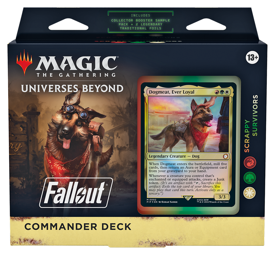 Magic The Gathering Universes Beyond Fallout Commander Deck Scrappy Survivors