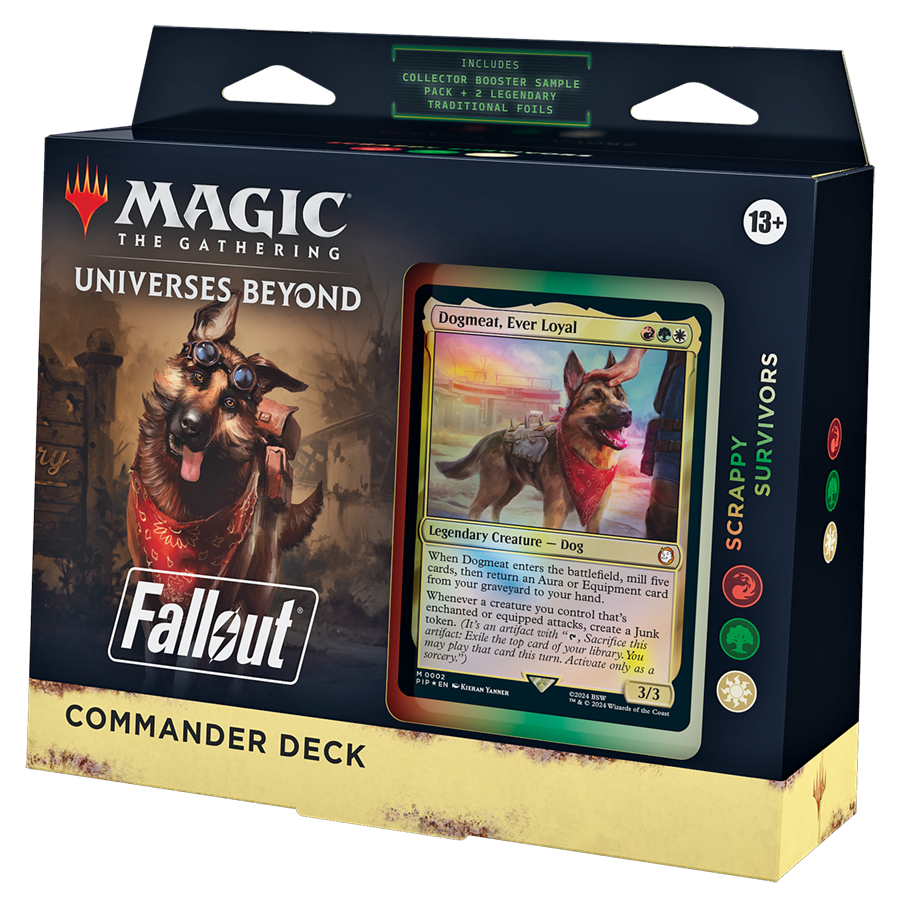 Magic The Gathering Universes Beyond Fallout Commander Deck Scrappy Survivors