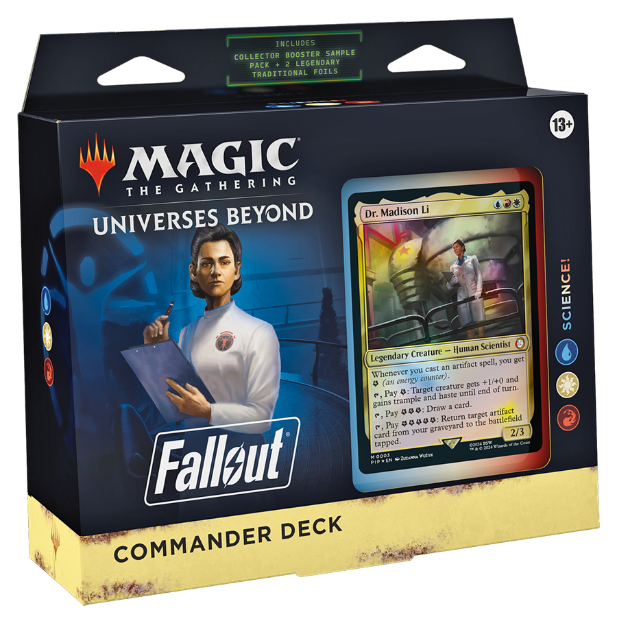 Magic The Gathering Universes Beyond Fallout Commander Deck Display Set