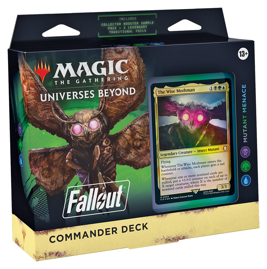 Magic The Gathering Universes Beyond Fallout Commander Deck Display Set