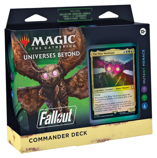 Magic The Gathering Universes Beyond: Fallout Commander Deck Mutant Menace