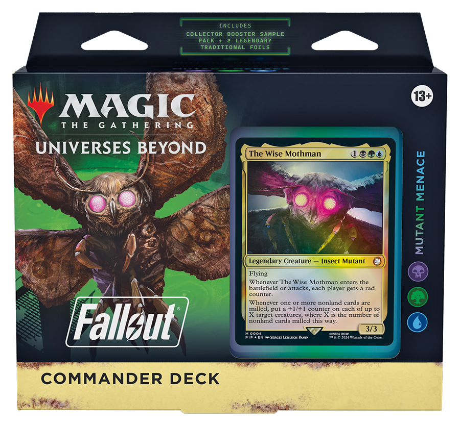 Magic The Gathering Universes Beyond: Fallout Commander Deck Mutant Menace