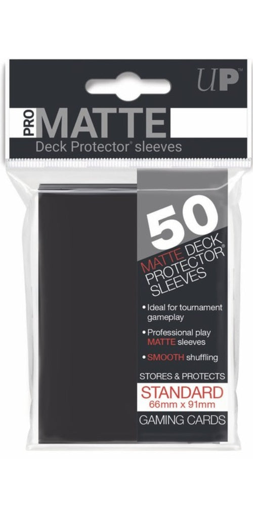 Ultra Pro: Pro-Matte Standard Deck Protector Sleeves 50 Pack - Black