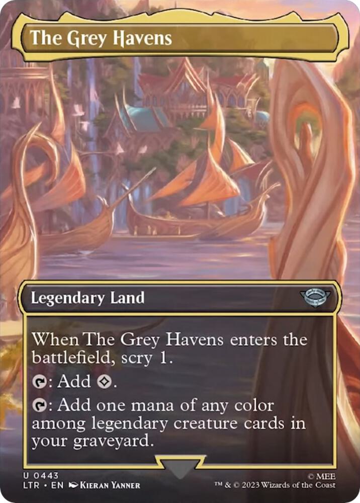 Magic The Gathering - Lord of the Rings - The Grey Havens (Borderless) EX # 443